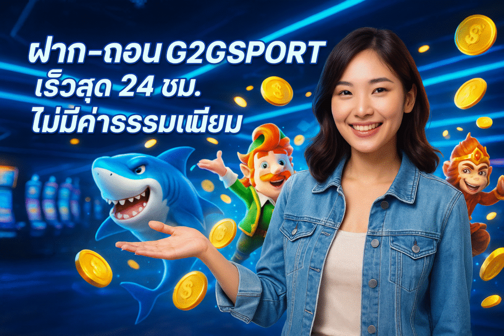 ฝาก-ถอน G2GSPORT เร็วสุด 24 ชม. ไม่มีค่าธรรมเนียม